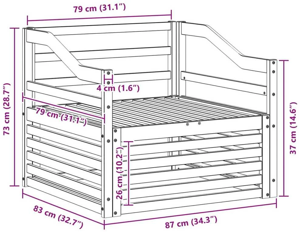 Lauko sofa Natūrali