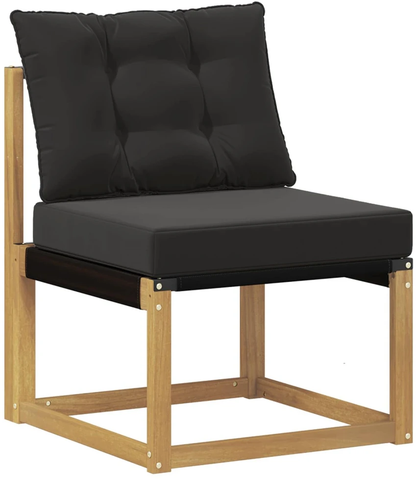 Lauko sofos komplektas 11 vnt. Balta ir juoda