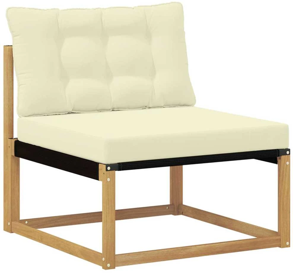 Lauko sofos komplektas 11 vnt. Balta ir kreminė