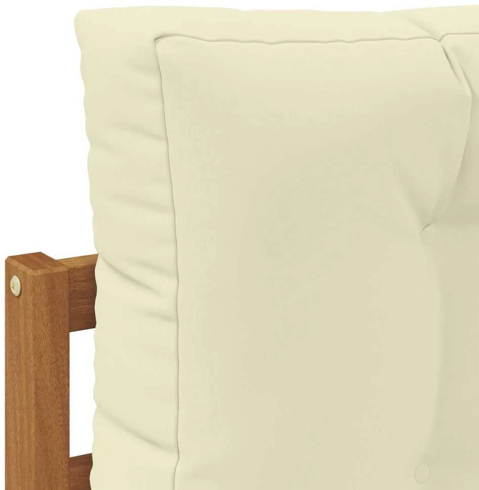 Lauko sofos komplektas 3 vnt. Natūralus ir grietinėlė