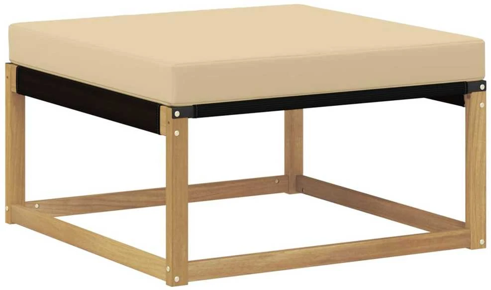Lauko sofos komplektas 6 vnt. Balta ir kreminė