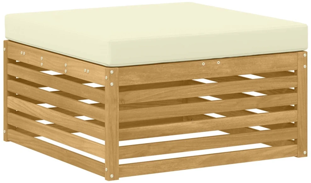 Lauko sofos komplektas 7 vnt. Balta ir kreminė