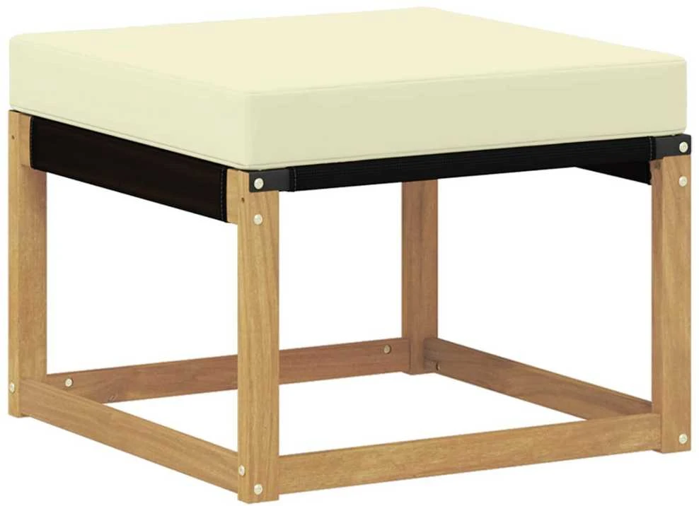 Lauko sofos komplektas 7 vnt. Balta ir kreminė