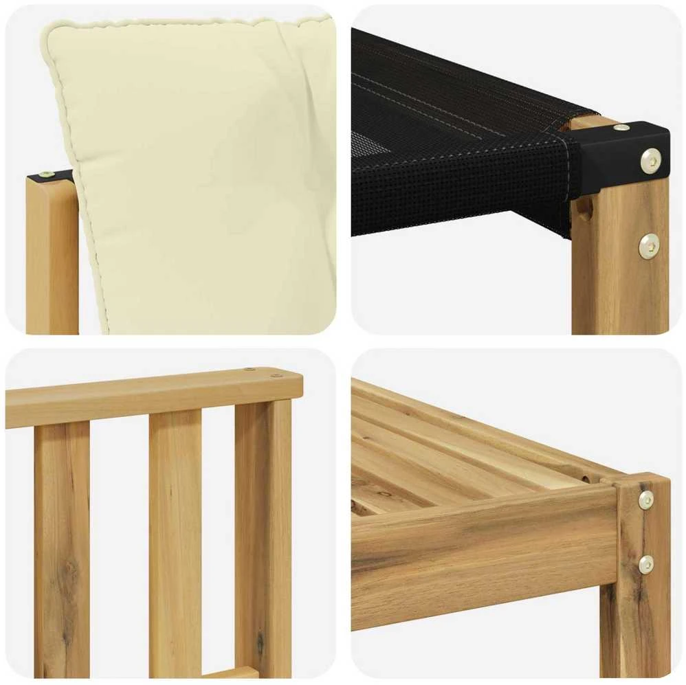 Lauko sofos komplektas 8 vnt. Balta ir kreminė