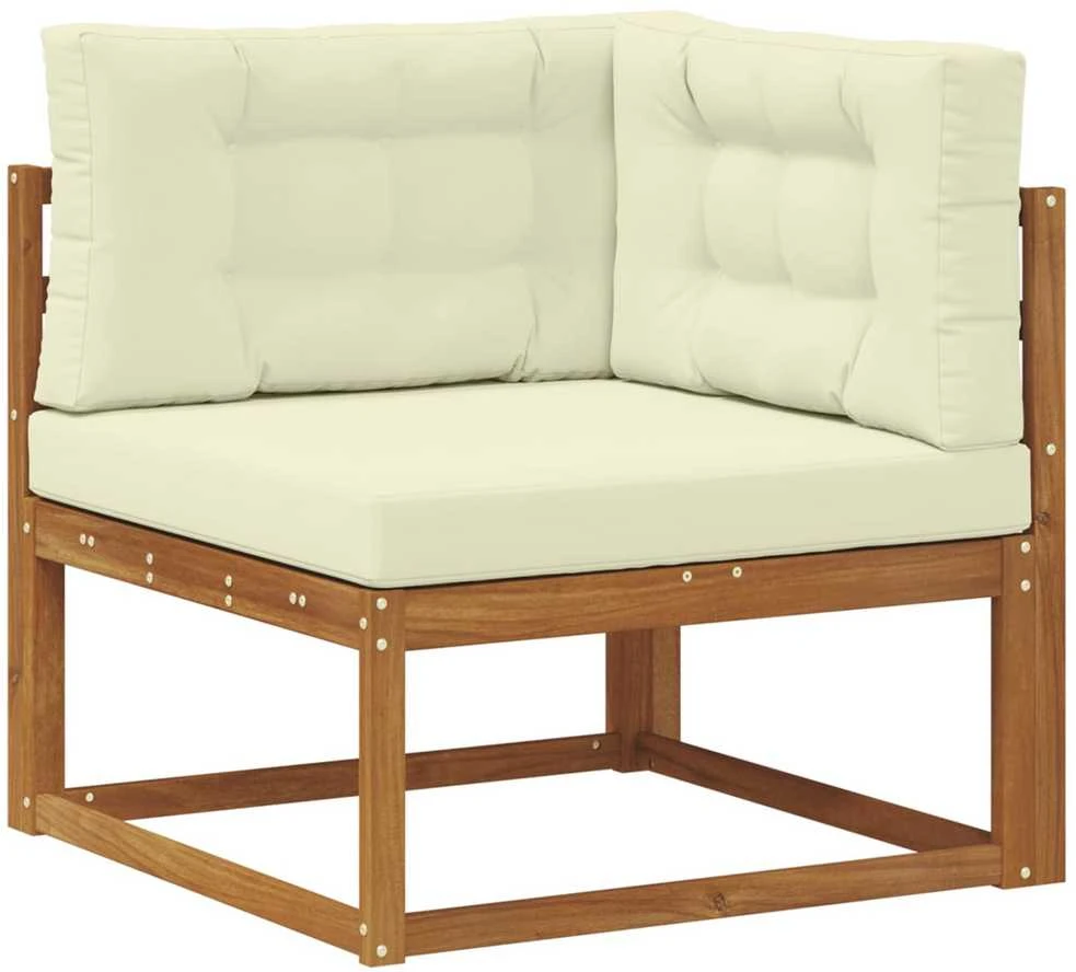 Lauko sofos komplektas 8 vnt. Natūralus ir grietinėlė
