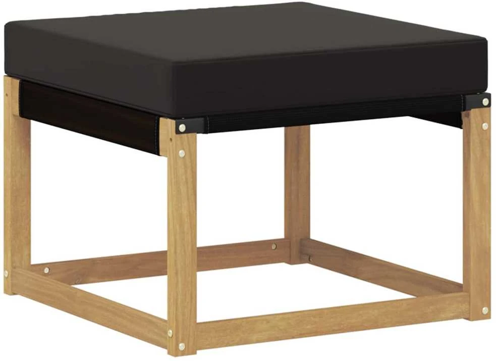 Lauko sofos komplektas 8 vnt. Balta ir juoda