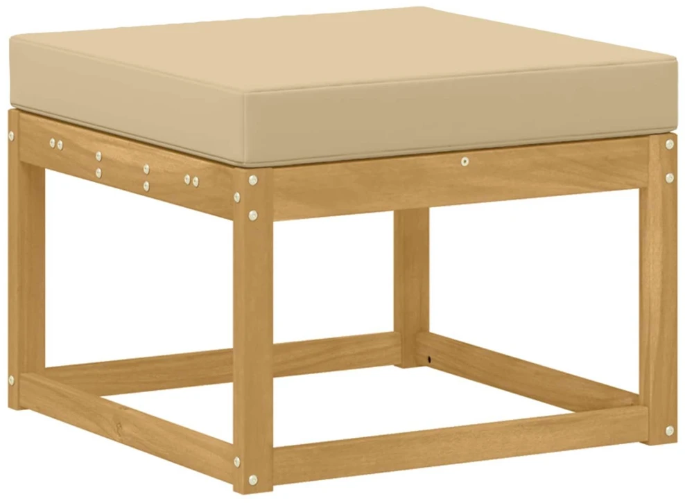 Lauko sofos komplektas 9 vnt. Balta ir kreminė