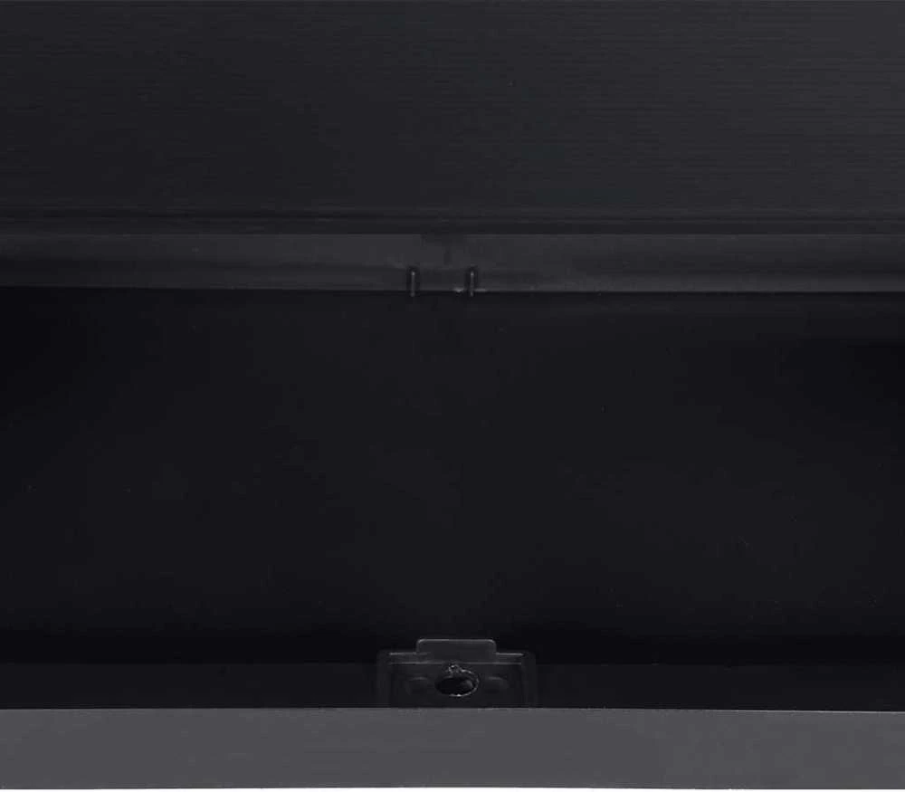 Lauko spintelė daiktams, juodos spalvos, 65x37x165cm, PP