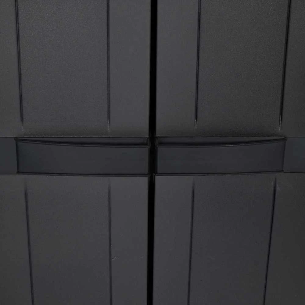 Lauko spintelė daiktams, juodos spalvos, 65x37x165cm, PP