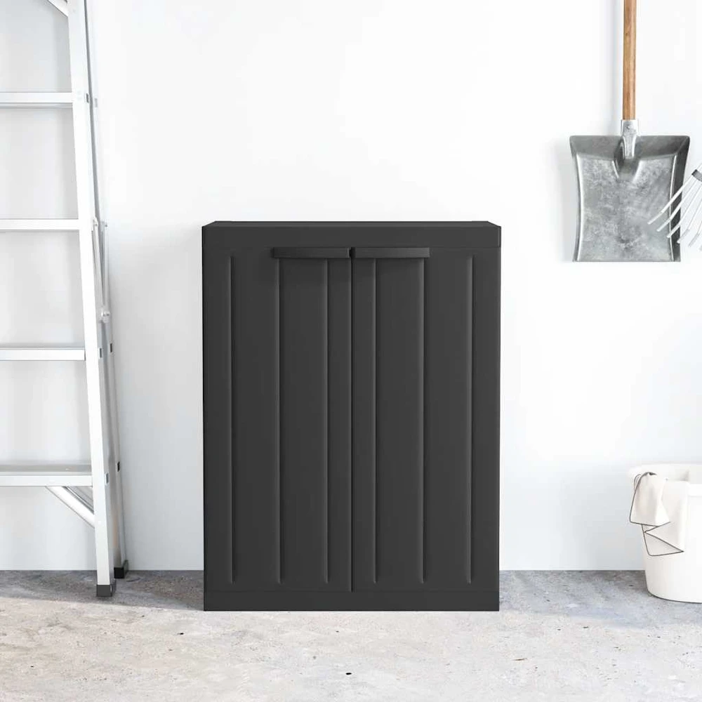 Lauko spintelė daiktams, juodos spalvos, 65x37x85cm, PP