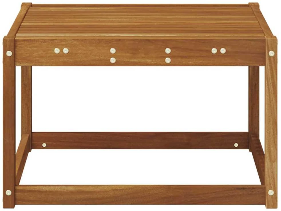 Lauko stalas Kietos akacijos mediena Natūrali 59 x 59 x 37 cm