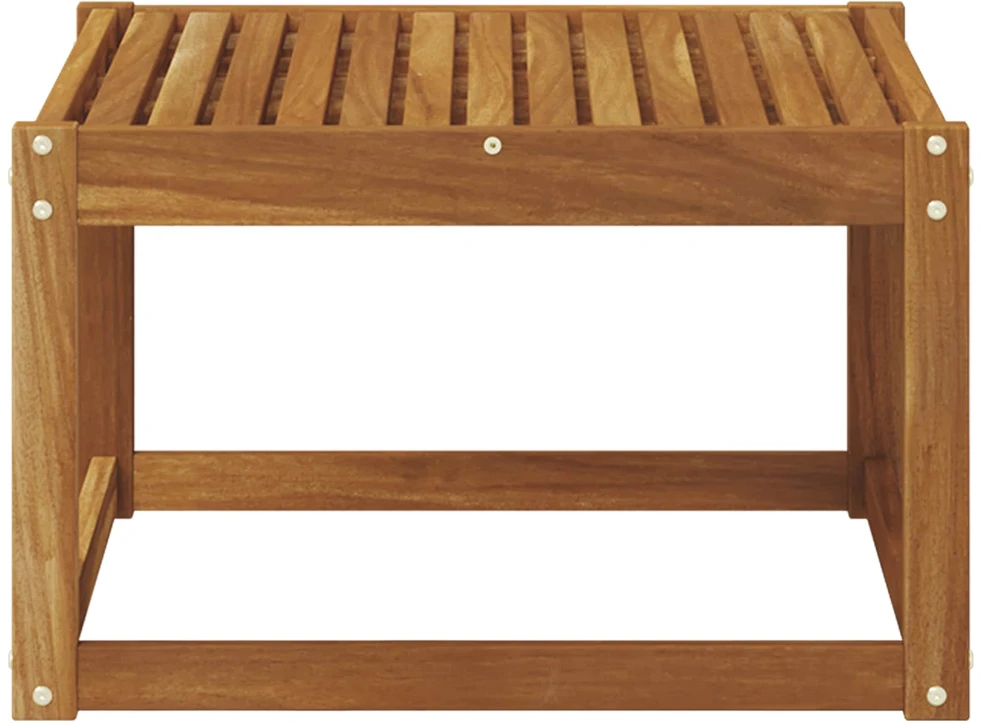 Lauko stalas Kietos akacijos mediena Natūrali 59 x 59 x 37 cm
