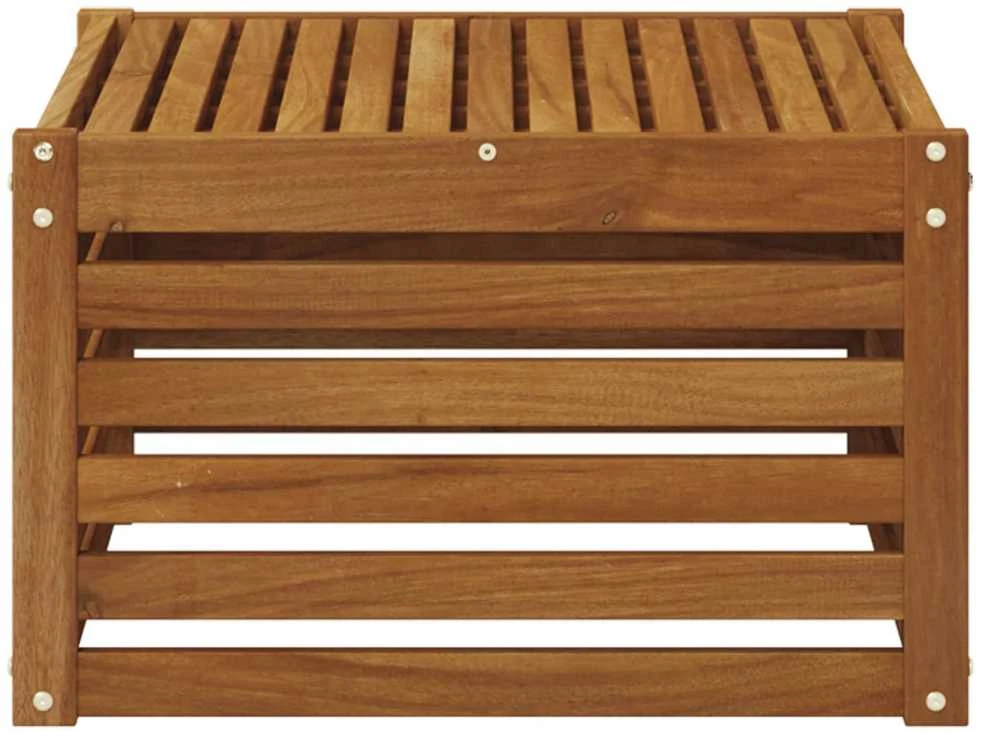 Lauko stalas Kietos akacijos mediena Natūrali 59 x 59 x 37 cm