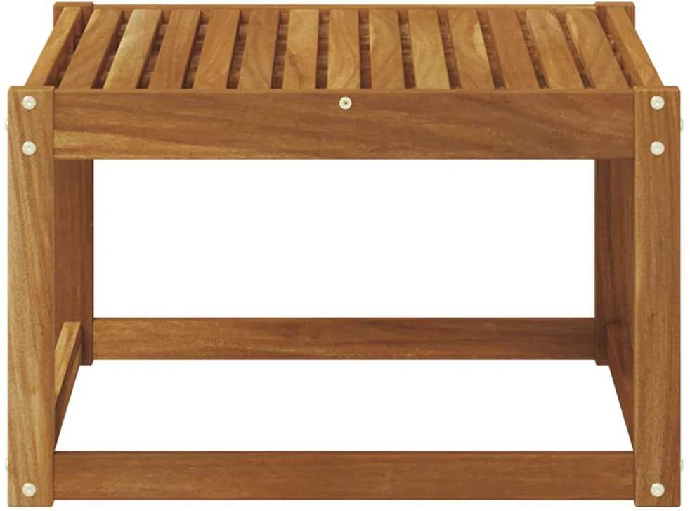 Lauko stalas Kietos akacijos mediena Natūrali 59 x 59 x 37 cm