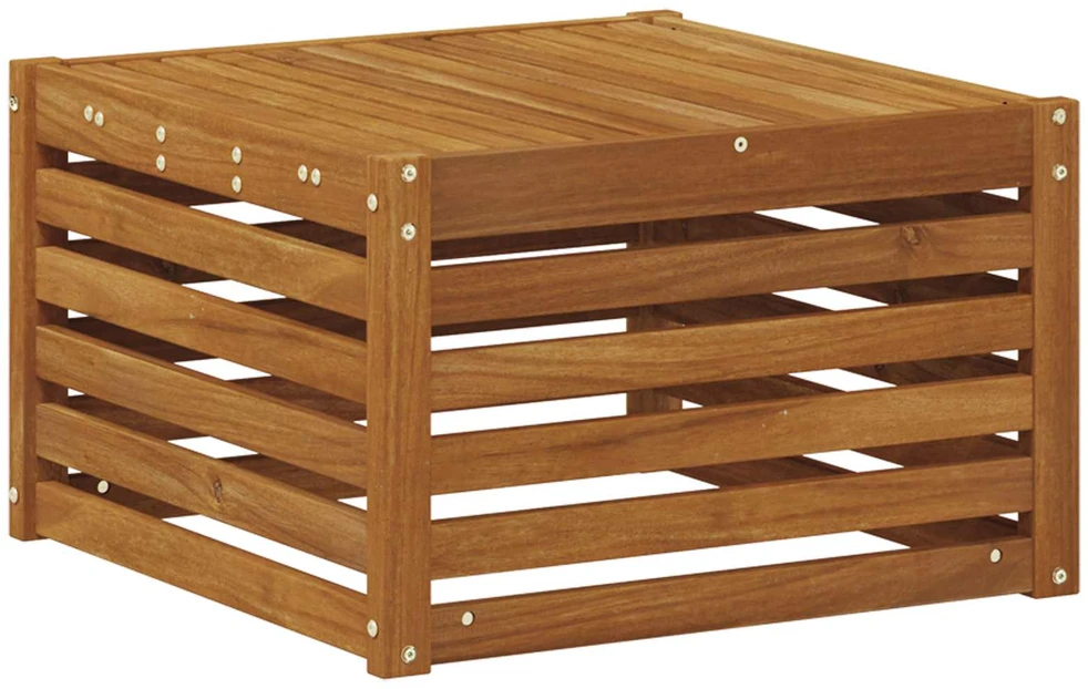 Lauko stalas Kietos akacijos mediena Natūrali 59 x 59 x 37 cm