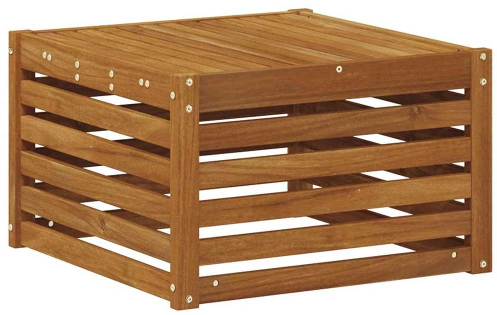 Lauko stalas Kietos akacijos mediena Natūrali 59 x 59 x 37 cm