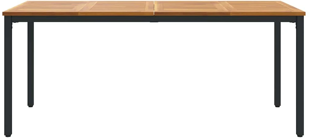 Lauko stalas Natūrali ir juoda 180 x 90 x 75 cm
