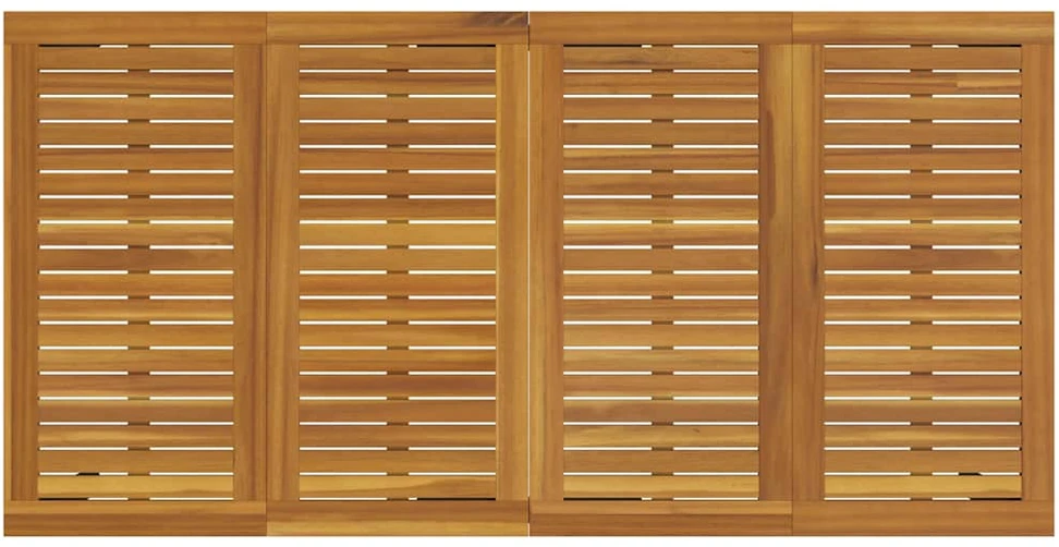 Lauko stalas Natūrali ir juoda 180 x 90 x 75 cm
