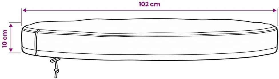 Lauko Stalo Uždangalas 102 x 102 x 10 cm 210D Oksfordo audinys