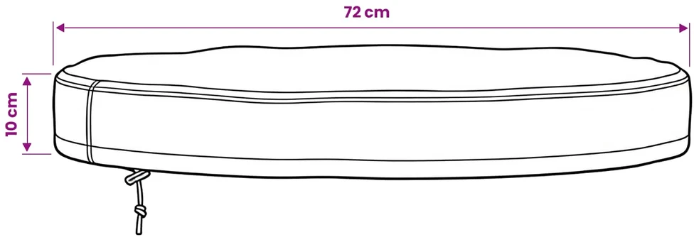 Lauko Stalo Uždangalas 72 x 72 x 10 cm 210D Oksfordo audinys