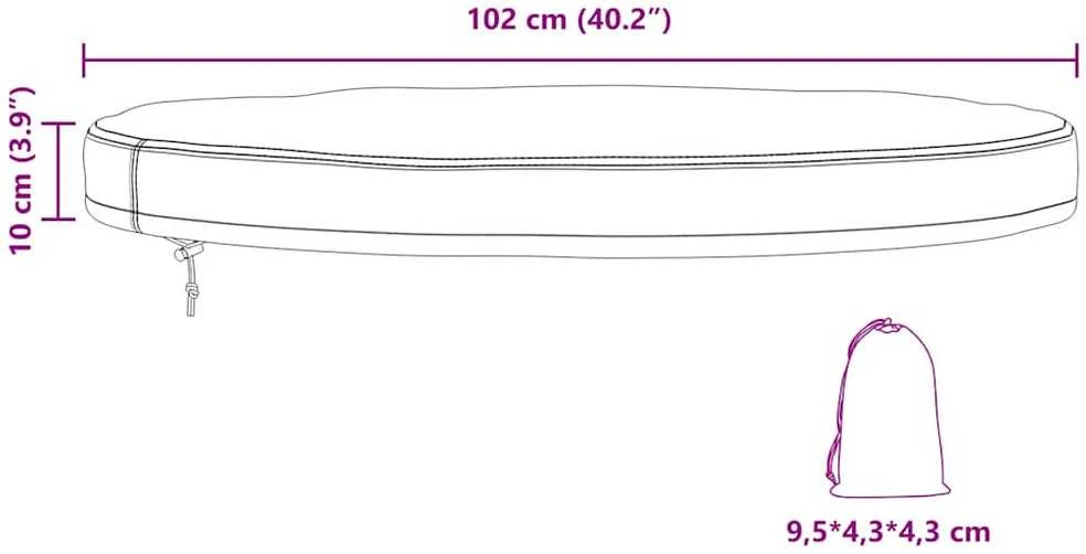 Lauko Stalo Uždangalas 102 x 102 x 10 cm 210D Oksfordo audinys