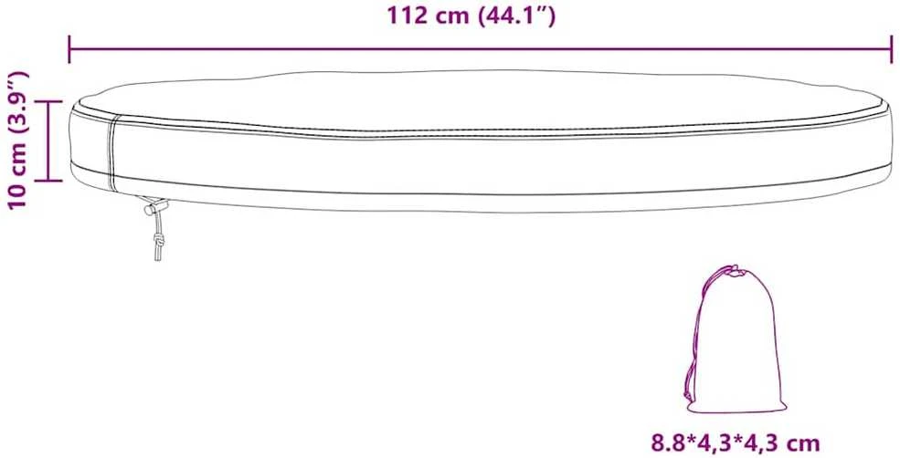 Lauko Stalo Uždangalas 112 x 112 x 10 cm 210D Oksfordo audinys