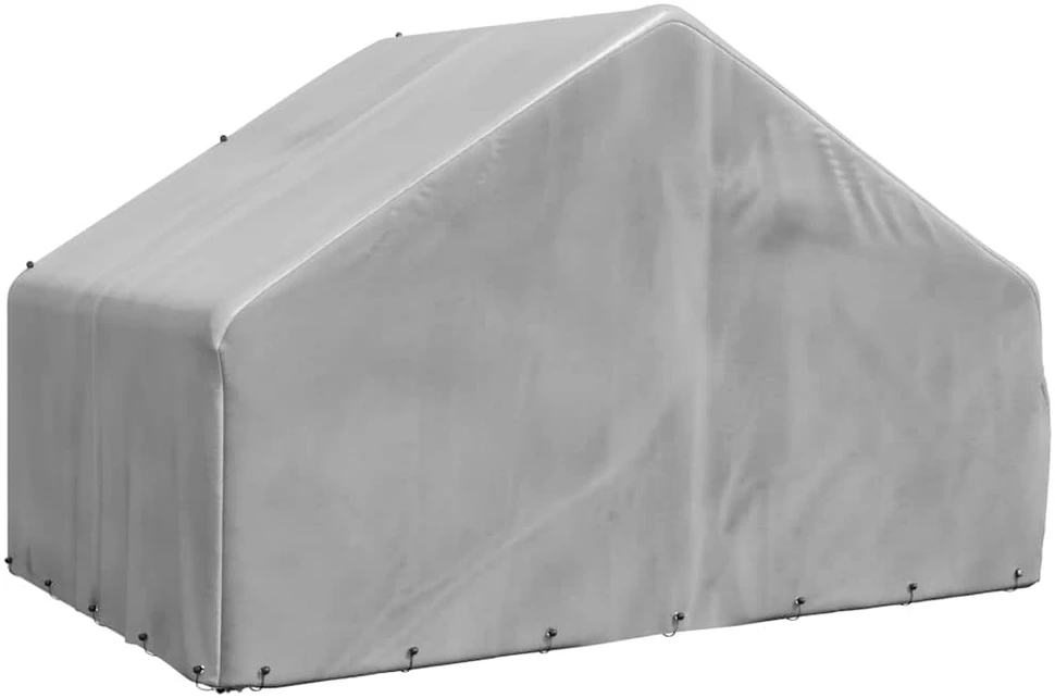 Lauko šunų voljeras su stogeliu, 3x2x1,9 m, cinkuotas plienas