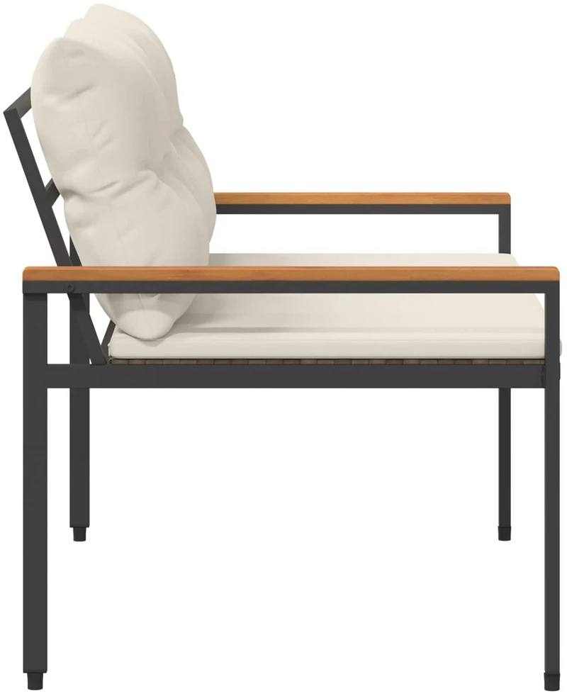 Lauko suolas 2 -Seater 116 x 67,5 x 72 cm poliratanas