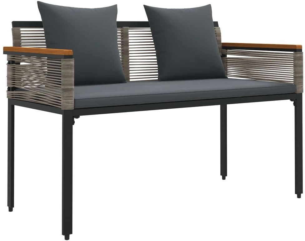 Lauko suolas Pilka ir tamsiai pilka 117 x 54 x 74.5 cm