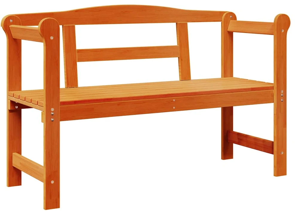 Lauko suolas 2 -Seater 119 x 44 x 76 cm Kietos pušies mediena