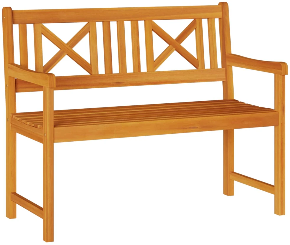 Lauko suolas 110 x 56 x 90 cm Kietos akacijos mediena Natūrali