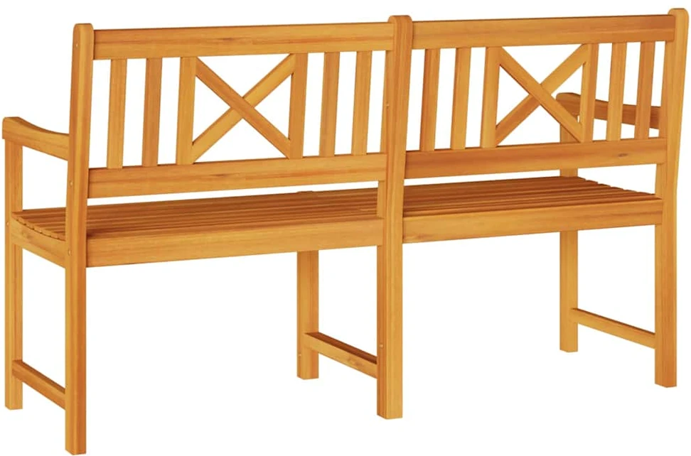 Lauko suolas 150 x 56 x 90 cm Kietos akacijos mediena Natūrali