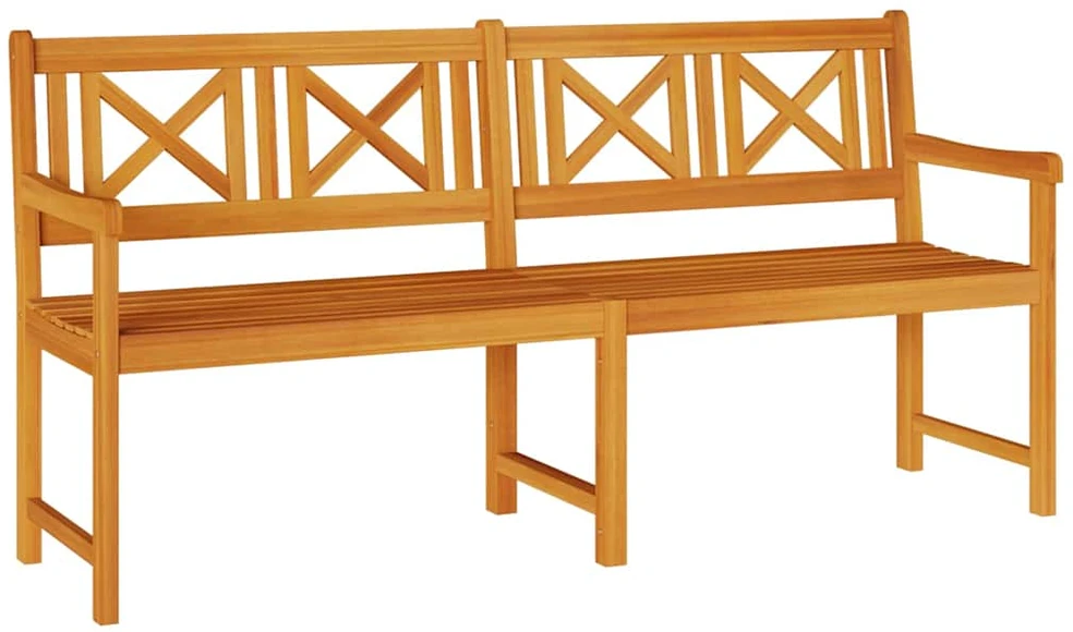 Lauko suolas 180 x 56 x 90 cm Kietos akacijos mediena Natūrali