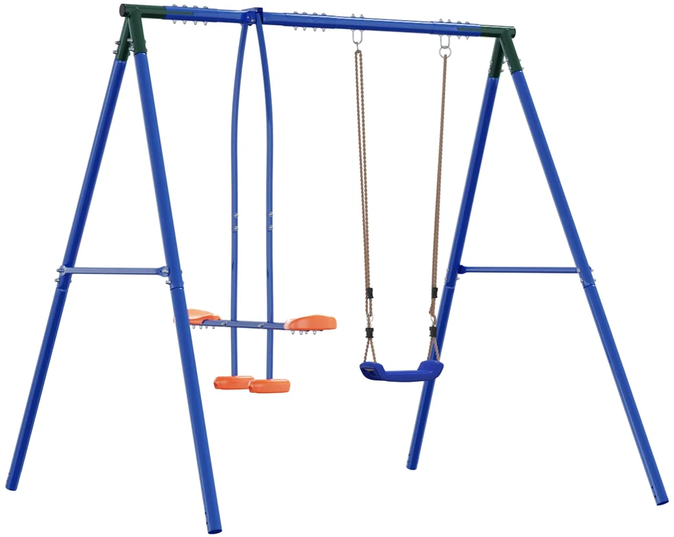 Lauko sūpynių rėmas su glideriu, skirtas iki 3 vaikų