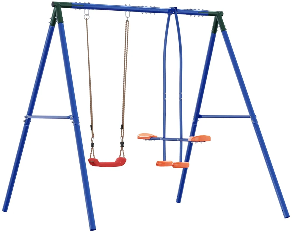 Lauko sūpynių rėmas su glideriu, skirtas iki 3 vaikų