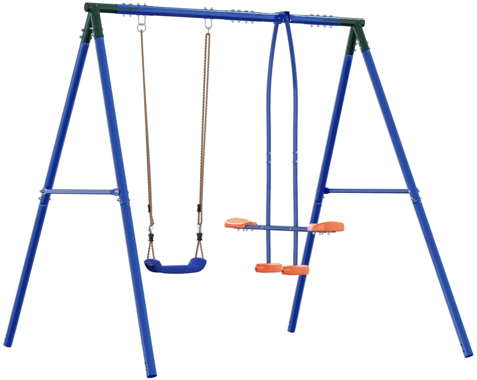 Lauko sūpynių rėmas su glideriu, skirtas iki 3 vaikų