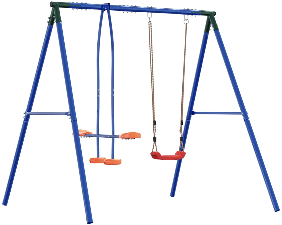 Lauko sūpynių rėmas su glideriu, skirtas iki 3 vaikų