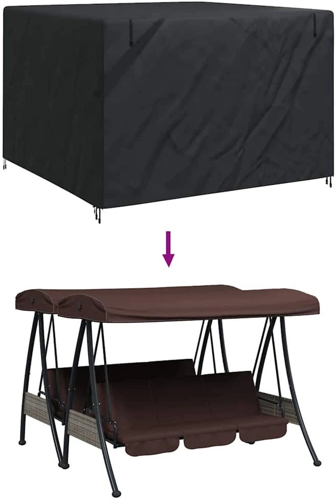 Lauko sūpynių uždangalas 250 x 250 x 160 cm