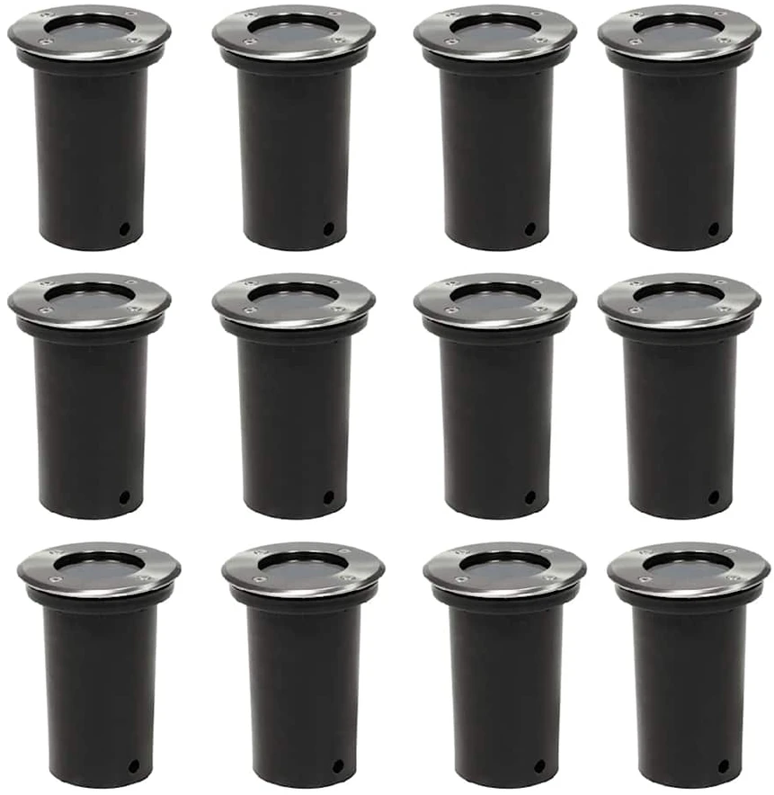 Lauko šviestuvai grindiniui, 12vnt., apskriti