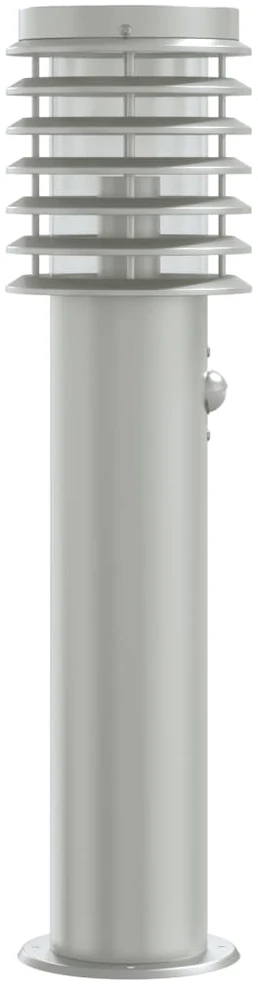Lauko šviestuvai su jutikliu, sidabrinis, 60cm, plienas