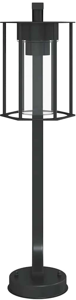 Lauko šviestuvas, 3vnt., juodas, 60cm, nerūdijantis plienas