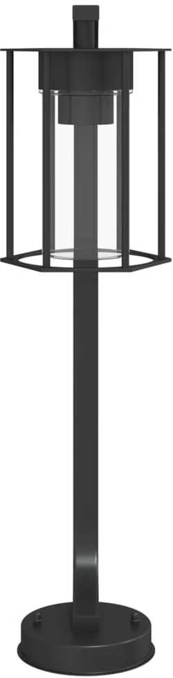 Lauko šviestuvas, 3vnt., juodas, 60cm, nerūdijantis plienas