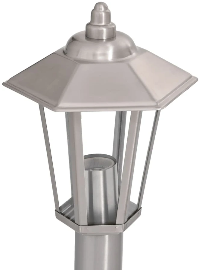 Lauko šviestuvas, 3vnt., sidabrinė, 120cm, nerūdijantis plienas