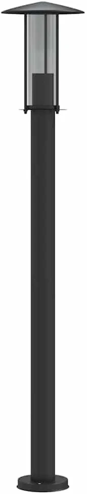 Lauko šviestuvas, juodos spalvos, 100cm, nerūdijantis plienas