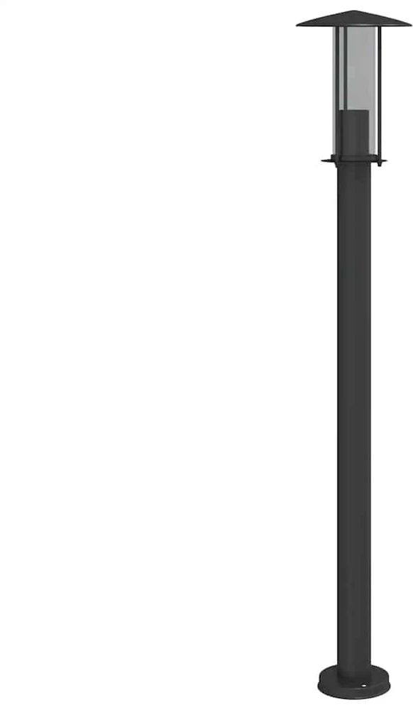 Lauko šviestuvas, juodos spalvos, 100cm, nerūdijantis plienas