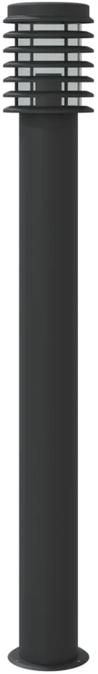 Lauko šviestuvas, juodos spalvos, 110cm, nerūdijantis plienas