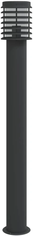 Lauko šviestuvas, juodos spalvos, 110cm, nerūdijantis plienas