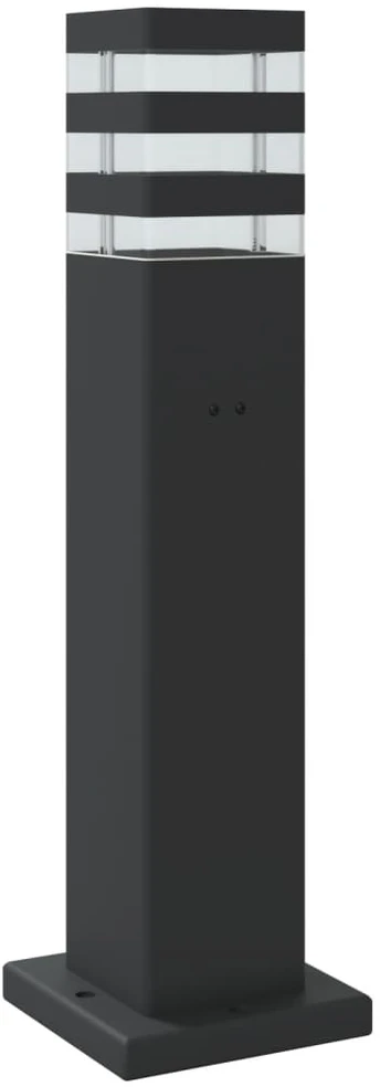 Lauko šviestuvas, juodos spalvos, 50cm, aliuminis
