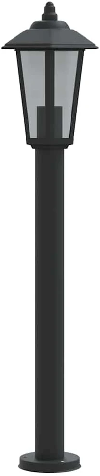 Lauko šviestuvas, juodos spalvos, 80cm, nerūdijantis plienas