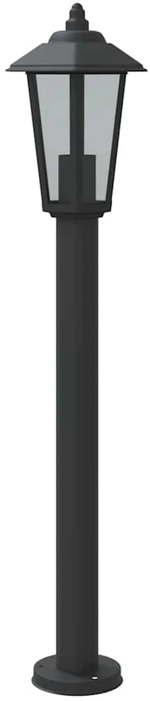 Lauko šviestuvas, juodos spalvos, 80cm, nerūdijantis plienas